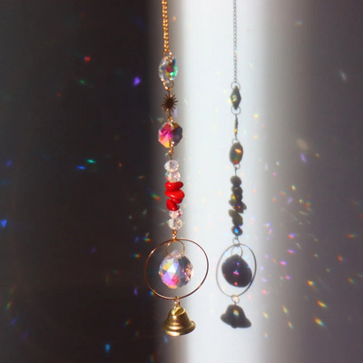 Kristalna zvijezda Heksagon Dijamantne prizme Viseći Rainbow Chaser Dodaci za osvjetljenje za prozorske zavjese Privjesak Dekoracija kućnog vrta