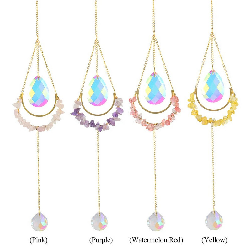 Suncatcher krištoliniai vėjo varpeliai saulės gaudytojai pakabukas saulės šviesos gaudyklė sodo lango vestuvinė užuolaida sietynas namų dekoras