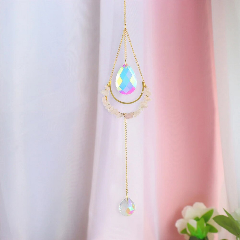 Suncatcher krištoliniai vėjo varpeliai saulės gaudytojai pakabukas saulės šviesos gaudyklė sodo lango vestuvinė užuolaida sietynas namų dekoras