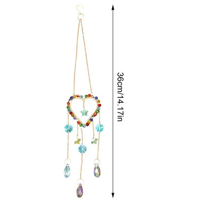 Curcubeu Crystal Sun Catcher Rainbow Maker Prism Sun Catchers Sparkle Colorful Curcubew Prism Pandantive din cristal lucrate manual pentru fereastră