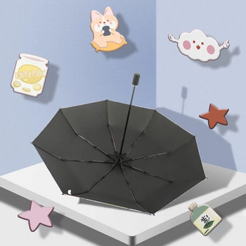 Ecomhunt Dropshipping Αυτόματη τριπλή ομπρέλα Cartoon Γατάκι Εκτύπωση Cat Rain Resistant Ομπρέλα Ταξιδίου