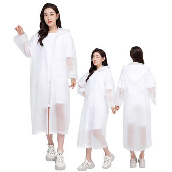 Fashion EVA Γυναικεία Αδιάβροχο Παχύ αδιάβροχο παλτό βροχής Γυναικείο διαφανές διαφανές αδιάβροχο κοστούμι κάμπινγκ