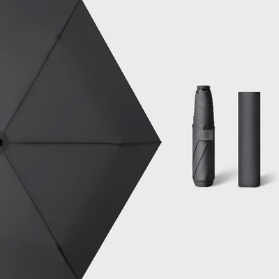 110g Φορητή ανδρική ομπρέλα τριών πτυσσόμενων επαγγελματικών αντιανεμική μαύρη ομπρέλα Anti-UV αδιάβροχη γυναικεία ιαπωνική ομπρέλα ταξιδιού