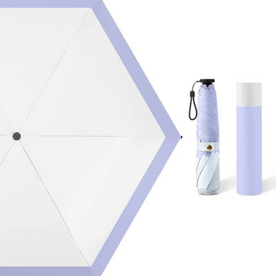 110g Φορητή ανδρική ομπρέλα τριών πτυσσόμενων επαγγελματικών αντιανεμική μαύρη ομπρέλα Anti-UV αδιάβροχη γυναικεία ιαπωνική ομπρέλα ταξιδιού