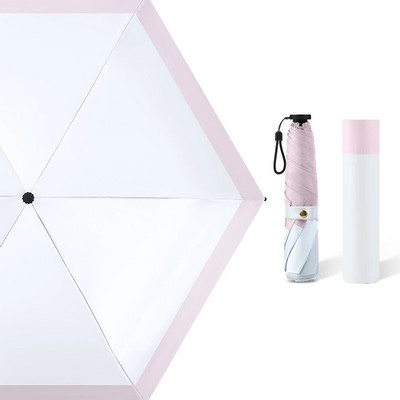 110g Φορητή ανδρική ομπρέλα τριών πτυσσόμενων επαγγελματικών αντιανεμική μαύρη ομπρέλα Anti-UV αδιάβροχη γυναικεία ιαπωνική ομπρέλα ταξιδιού