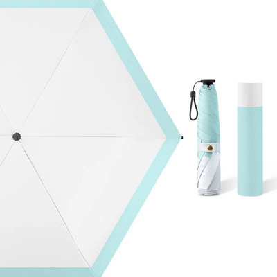 110g Φορητή ανδρική ομπρέλα τριών πτυσσόμενων επαγγελματικών αντιανεμική μαύρη ομπρέλα Anti-UV αδιάβροχη γυναικεία ιαπωνική ομπρέλα ταξιδιού