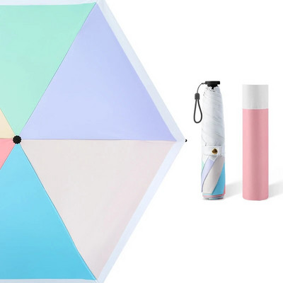 110g Φορητή ανδρική ομπρέλα τριών πτυσσόμενων επαγγελματικών αντιανεμική μαύρη ομπρέλα Anti-UV αδιάβροχη γυναικεία ιαπωνική ομπρέλα ταξιδιού