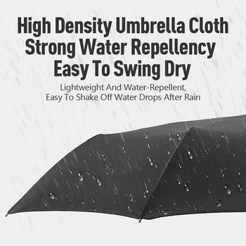 Чадър Ветроустойчив двуслоен устойчив чадър Напълно автоматичен чадър за дъжд Мъже Жени 10K Силен луксозен бизнес мъжки голям чадър
