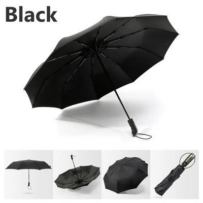 Kišobran Dvoslojni kišobran otporan na vjetar Potpuno automatski kišobran Muškarci Žene 10K Snažan luksuzni poslovni muški veliki suncobran