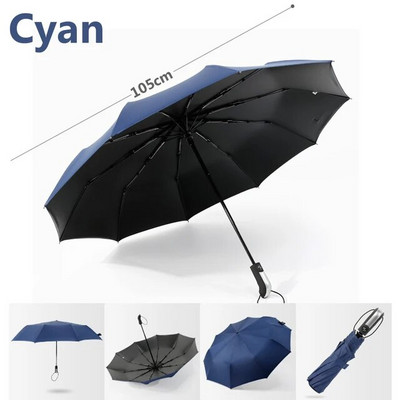 Kišobran Dvoslojni kišobran otporan na vjetar Potpuno automatski kišobran Muškarci Žene 10K Snažan luksuzni poslovni muški veliki suncobran