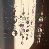 Pandantiv Sun Catcher Pandantiv Decorativ Steaua Lunii Garden Crystal Pendant