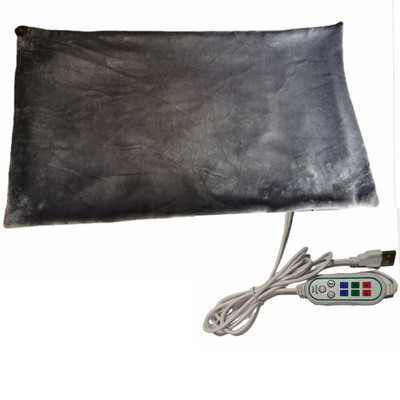 3 зъбни колела 45x80CM Регулиране USB Електрически нагреваеми одеяла Шал Зимно затопляне Шия Рамо Далечно инфрачервено отопление Топла подложка