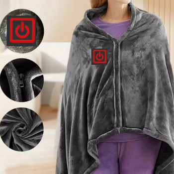5V Θερμαινόμενη κουβέρτα USB χειμερινή ζεστή κουβέρτα γραφείου Ηλεκτρική κουβέρτα Σάλι θερμοκρασίας 3 ταχυτήτων Ρυθμίσεις Γρήγορη θέρμανση Θερμική κουβέρτα