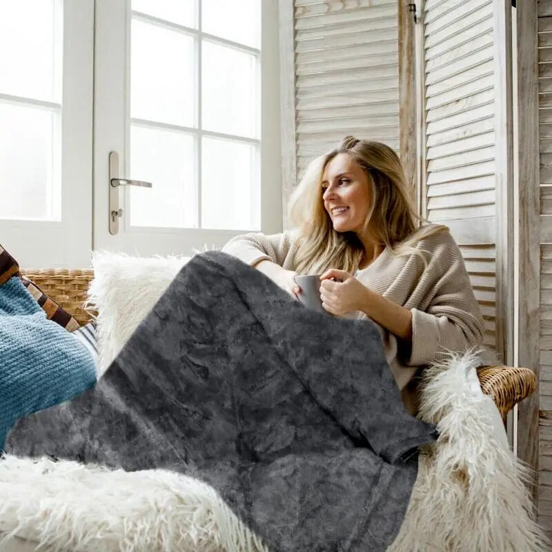 5V USB Fűtött Takaró Téli meleg otthoni iroda Elektromos takaró Kendő 3 fokozat hőmérséklet Beállítások Gyors fűtés Thermal takaró