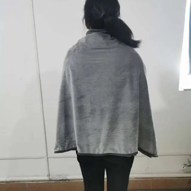 Ηλεκτρική κουβέρτα USB σάλι θέρμανσης 3 ταχυτήτων Ρυθμιζόμενη θερμοκρασία κουβέρτα Σάλι Χειμώνας Θερμό θερμαινόμενο μαξιλαράκι Poncho για αυτοκίνητο Γραφείο Σπίτι