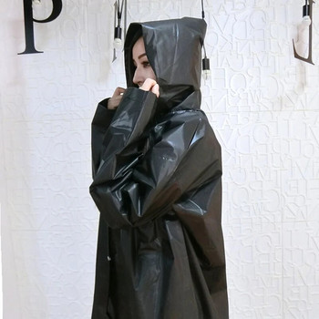 Γυναικείο Αδιάβροχο Ανδρικά Μαύρα Αδιάβροχα Καλύμματα Αδιάβροχα Ρούχα Αδιάβροχα Capa de chuva chubasquero Poncho Αδιάβροχο παλτό βροχής με κουκούλα