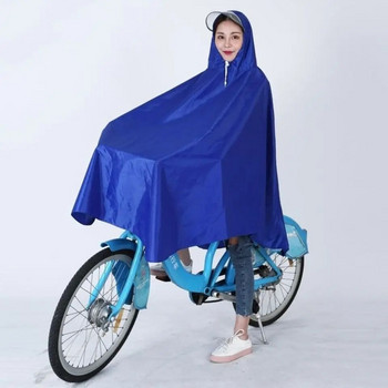 Велосипедни дъждобрани Дълго пончо за един човек Водоустойчив външен дъждобран Удебелен дъждобран с качулка Дамски непропускливи дъждобрани