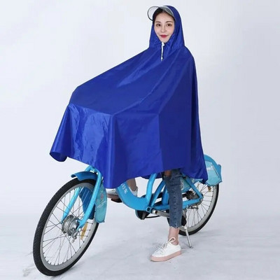 Pelerina de ploaie pentru ciclism Poncho lung pentru o singură persoană Husă de ploaie în aer liber impermeabilă Pelenă de ploaie cu glugă îngroșată pentru femei Îmbrăcăminte de ploaie impermeabilă