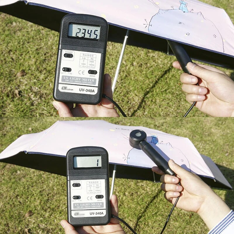 Mažojo princo skėtis Mini kišeniniai skėčiai nuo UV spindulių sulankstomi skėtis Protable juoda danga Saulės skėtis mergaitei maži skėčiai Dovanos