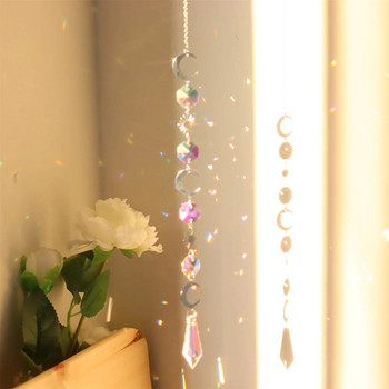 Wind Chime Crystal Diamond Light Catcher Κρεμαστά στολίδια Πρίσματα Κρεμαστό κόσμημα Κουρτίνες Φωτισμός μπάλα Art Craft Διακόσμηση σπιτιού