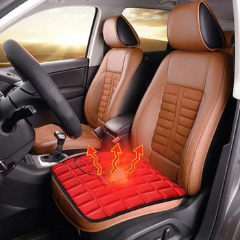 Електрически зимен топъл калъф за седалка USB 5V Отопляема възглавница за столче за кола Удобни неплъзгащи се, устойчиви на надраскване аксесоари за автомобилен интериор