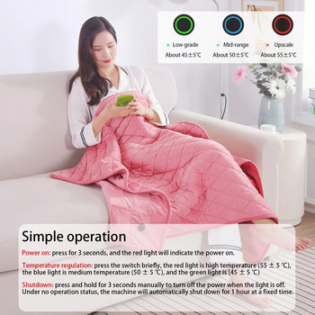 Ηλεκτρική κουβέρτα USB 5V Αυτόματης Προστασίας Τύπος Πύκνωσης Ηλεκτρική κουβέρτα Σώμα Θερμότερη Θερμαινόμενη κουβέρτα Ηλεκτρική θερμαινόμενη κουβέρτα