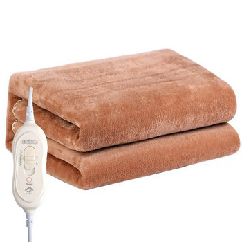Μονή βελούδινη ηλεκτρική κουβέρτα EU που πλένεται Fleece θερμαινόμενη κουβέρτα Winter Warm Throw Φανελένια κουβέρτα που θερμαίνεται γρήγορα
