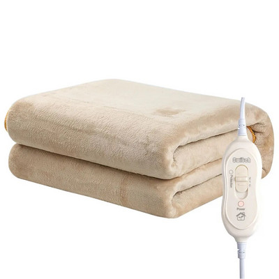 ES vienguba pliušinė elektrinė antklodė, plaunama vilnos šildoma antklodė žiemai, šiltai išmeta flanelinė šildomoji antklodė greitai šildoma antklodė