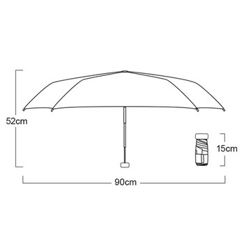 Anti-UV Mini Capsule Umbrella Small Pocket Umbrella Sun Protection Πτυσσόμενη αντιανεμική ομπρέλα Parasol Paraguas με κουτί αποθήκευσης