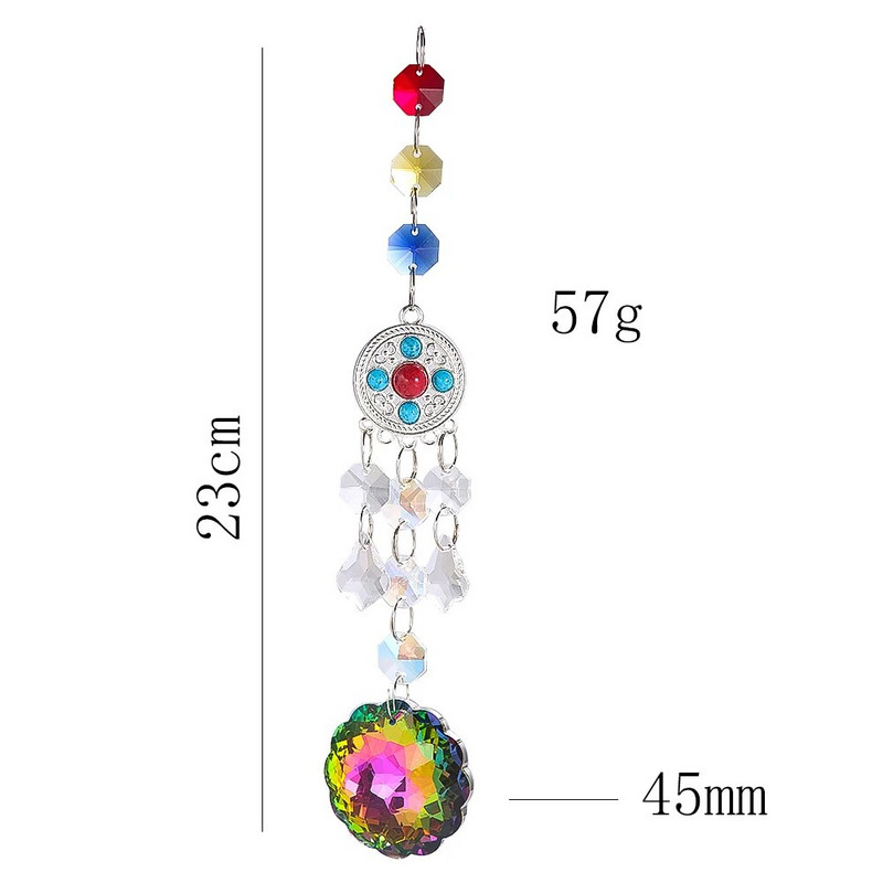 1 vnt lango kabantis krištolo saulės gaudyklė prizmės girlianda čakra karoliukai sruogelės sietynų dalys šviesos gaudiklio pakabukas vestuvių dekoras