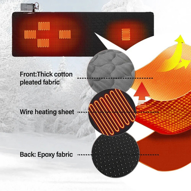 Θερμικό χαλάκι ύπνου ηλεκτρικό θερμαινόμενο USB ρυθμιζόμενο θερμαινόμενο θερμαινόμενο μαξιλαράκι ύπνου Θέρμανση για υπαίθριο θερμικό χαλί σκηνής κάμπινγκ