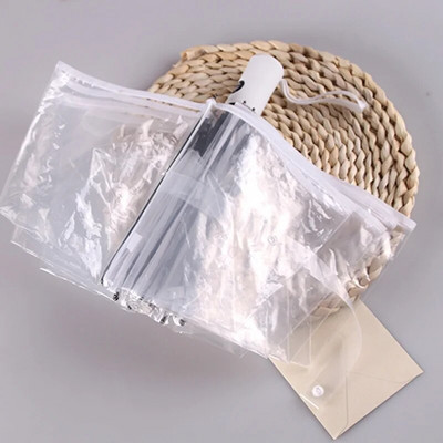 Läbipaistev automaatne vihmavari, tuulekindel automaatne kokkupandav must vihmavari, meeste naiste välireisid, kokkupandav auto päikesevari