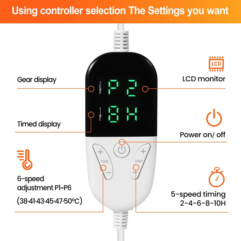 Električna deka Flanelska deka Madrac Zimska periva u perilici Dvoslojna kontrola temperature Toplija grijana deka