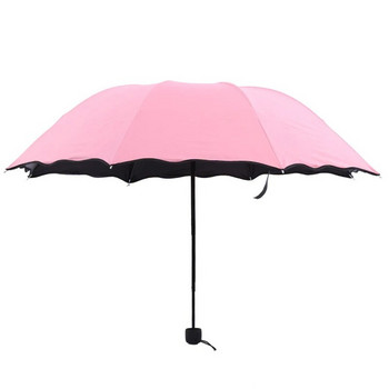 Ομπρέλα ταξιδιού Lady Magic Flowers Πτυσσόμενη Ομπρέλα Βροχής Αντιανεμική Ομπρέλα Πτυσσόμενη Αντι-UV Ομπρέλα ήλιου/βροχής