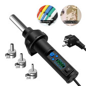 Micro Pistol cu aer cald 8018LCD Deslipire Lipire Reprelucrare Stație de lipit SMD 220V Pistol de căldură pentru instrument de reparare a sudării 8208