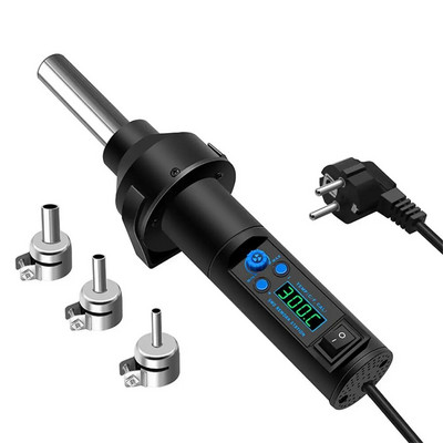 Micro Pistol cu aer cald 8018LCD Deslipire Lipire Reprelucrare Stație de lipit SMD 220V Pistol de căldură pentru instrument de reparare a sudării 8208