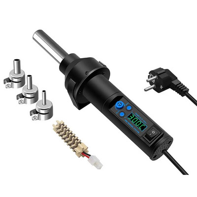 Micro Pistol cu aer cald 8018LCD Deslipire Lipire Reprelucrare Stație de lipit SMD 220V Pistol de căldură pentru instrument de reparare a sudării 8208