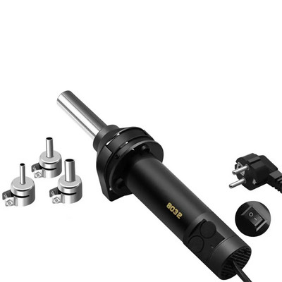 Micro Pistol cu aer cald 8018LCD Deslipire Lipire Reprelucrare Stație de lipit SMD 220V Pistol de căldură pentru instrument de reparare a sudării 8208