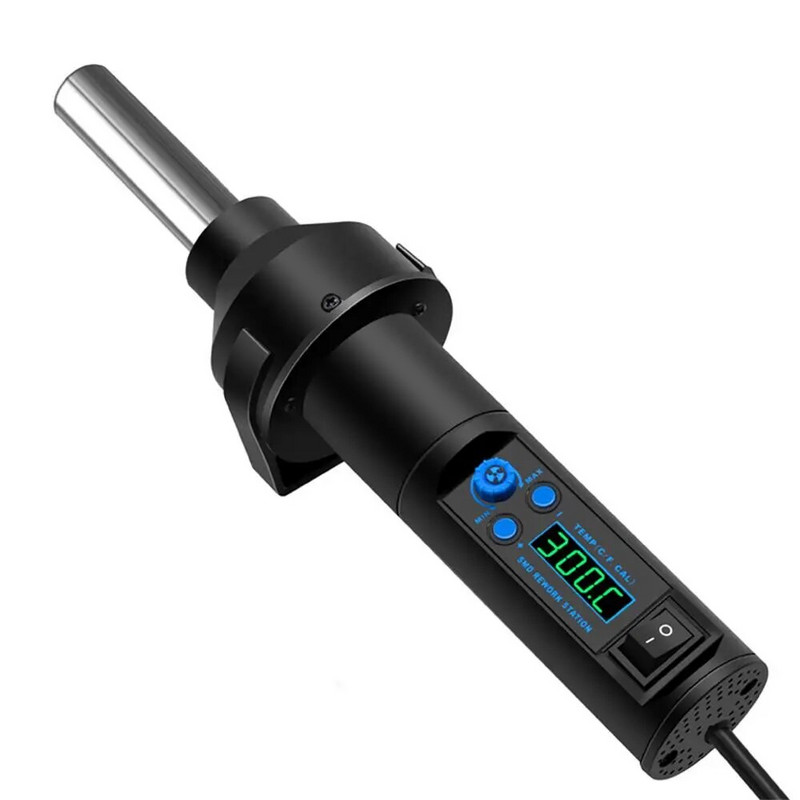 Micro Pistol cu aer cald 8018LCD Deslipire Lipire Reprelucrare Stație de lipit SMD 220V Pistol de căldură pentru instrument de reparare a sudării 8208