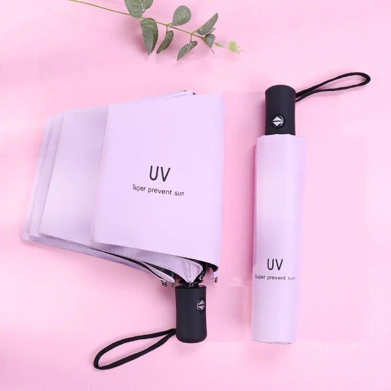 Potpuno automatski UV kišobran za zaštitu od sunca Anti-UV kišobran Kišobran sklopivi trostruki 8 rebara 10 rebara kišobran suncobran