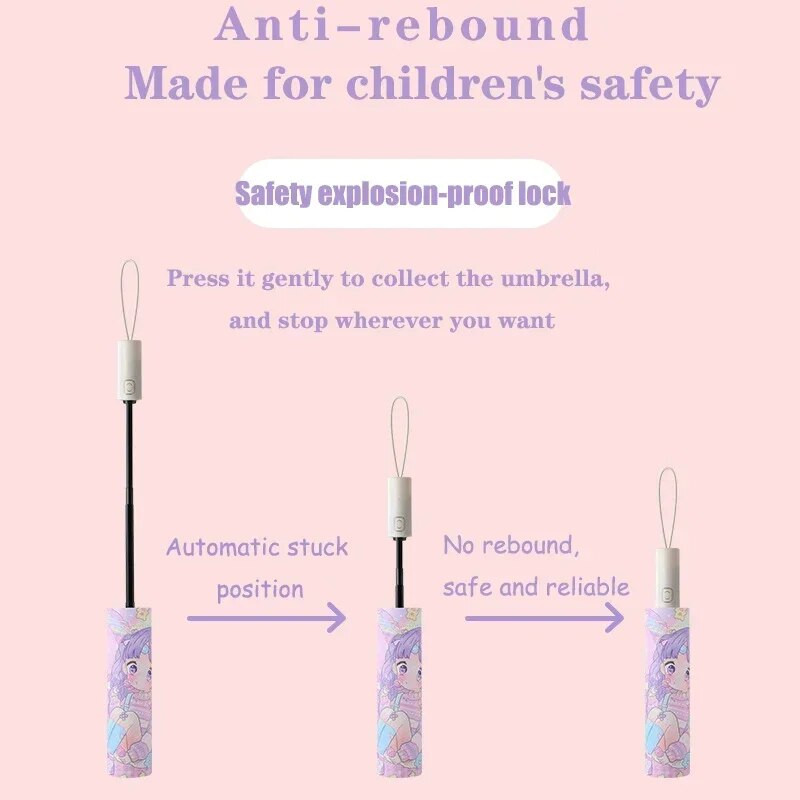 Automatski kišobran, dinosaur, astronaut, jednorog, kišobran, otporan na vjetar, sklopivi sjenilo, kišobran, dizajn reflektirajućih traka, lijep poklon