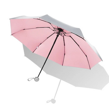 8 Ribs Pocket Mini Umbrella Anti UV Paraguas Sun Umbrella Rain Windproof Light Сгъваеми преносими чадъри за жени Мъже Деца