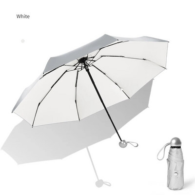 8 Ribs Pocket Mini Umbrella Anti UV Paraguas Sun Umbrella Lietui atsparus vėjui Lengvas sulankstomas nešiojamas skėčiai moterims Vyrams Vaikams