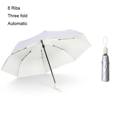 8 Ribs Pocket Mini Umbrella Anti UV Paraguas Sun Umbrella Lietui atsparus vėjui Lengvas sulankstomas nešiojamas skėčiai moterims Vyrams Vaikams