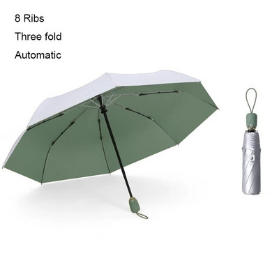 8 Ribs Pocket Mini Umbrella Anti UV Paraguas Sun Umbrella Lietui atsparus vėjui Lengvas sulankstomas nešiojamas skėčiai moterims Vyrams Vaikams