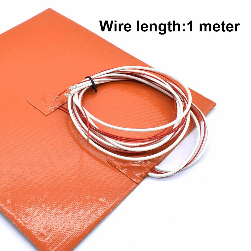 3D-printeri silikoonist soojenduspadi 220 V soojendusvoodi 200/220/235/300/310 mm veekindel kumm 750 W/500 W küttematti Ender-3 CR10 jaoks