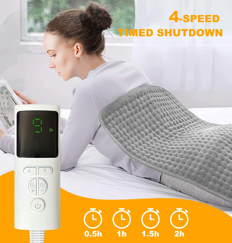 Elektrinis šildymo padas antklodė laikmatis Fizioterapinis kaitinimo padas pečių, kaklo, nugaros, stuburo kojų skausmui malšinti žiemos šiltas paklodė