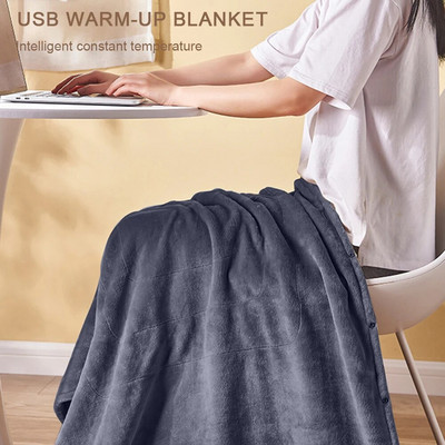 Θερμαινόμενη κουβέρτα USB Θερμαινόμενη ηλεκτρική κουβέρτα Soft Cozy 39 X 31 σε ζεστό σάλι Ηλεκτρικές κουβέρτες Προθέρμανση για χρήση στο γραφείο στο σπίτι