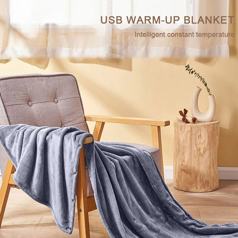 USB grijana deka Grijana električna deka Soft Cosy 39 X 31 u toplom šalu Električne deke Zagrijana deka za upotrebu u kućnom uredu