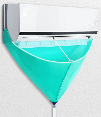Капак за климатик Пълен комплект инструменти за почистване Специална торбичка за вода вътре в машината Отвън на машината Закачете Общо почистване